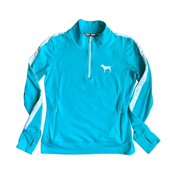 PINK by Victoria’s Secret pullover in aqua, white and black size small - Picture 1 of 9